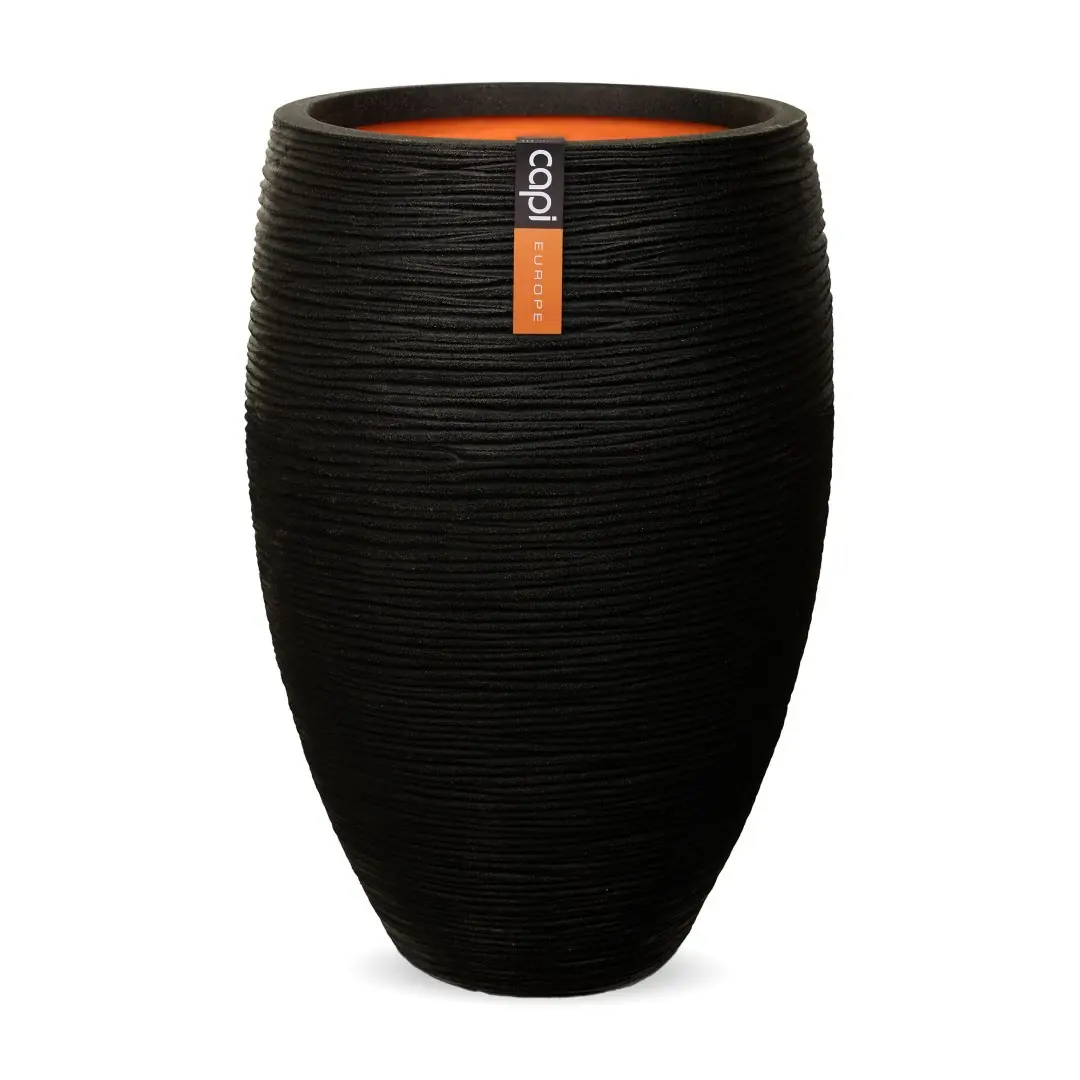 Vase elegant deluxe rib nl 39x60 - schwarz Capi Nature